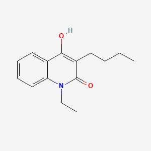 molecular formula C15H19NO2 B582867 3-butyl-1-ethyl-4-hydroxyquinolin-2(1H)-one CAS No. 144603-03-2