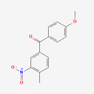 molecular formula C15H13NO4 B5828685 (4-methoxyphenyl)(4-methyl-3-nitrophenyl)methanone 