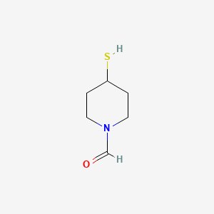 1-Piperidinecarboxaldehyde, 4-mercapto-