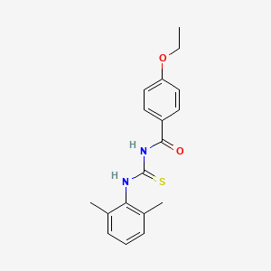 molecular formula C18H20N2O2S B5828700 N-[(2,6-dimethylphenyl)carbamothioyl]-4-ethoxybenzamide 