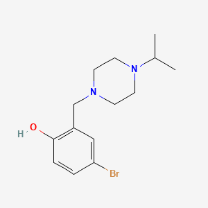 molecular formula C14H21BrN2O B5828712 4-BROMO-2-[(4-ISOPROPYLPIPERAZIN-1-YL)METHYL]PHENOL 