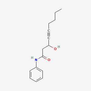 2-(Hydroxy)-3-octyn carboxanilide