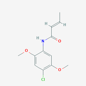 molecular formula C12H14ClNO3 B5828720 (2E)-N-(4-chloro-2,5-dimethoxyphenyl)but-2-enamide 