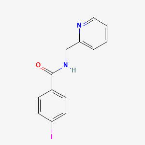 molecular formula C13H11IN2O B5828742 4-iodo-N-(pyridin-2-ylmethyl)benzamide CAS No. 6169-49-9