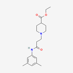 molecular formula C19H28N2O3 B5828746 ETHYL 1-{2-[(3,5-DIMETHYLPHENYL)CARBAMOYL]ETHYL}PIPERIDINE-4-CARBOXYLATE 