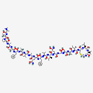 molecular formula C103H156N24O24S B582881 Cypemycin CAS No. 154277-21-1