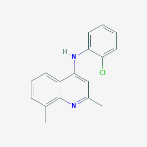 molecular formula C17H15ClN2 B5828828 N-(2-chlorophenyl)-2,8-dimethylquinolin-4-amine 