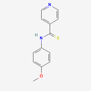 molecular formula C13H12N2OS B5828841 N-(4-methoxyphenyl)pyridine-4-carbothioamide 