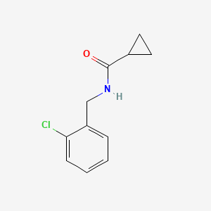 molecular formula C11H12ClNO B5828923 N-[(2-chlorophenyl)methyl]cyclopropanecarboxamide 