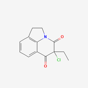 molecular formula C13H12ClNO2 B582900 5-Chloro-5-ethyl-1H-pyrrolo[3,2,1-ij]quinoline-4,6(2H,5H)-dione CAS No. 144603-37-2