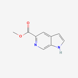 molecular formula C9H8N2O2 B582902 Methyl 1H-pyrrolo[2,3-c]pyridine-5-carboxylate CAS No. 147071-00-9