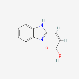 molecular formula C10H8N2O2 B582905 (Z)-3-(1H-benzo[d]imidazol-2-yl)acrylic acid CAS No. 152935-58-5