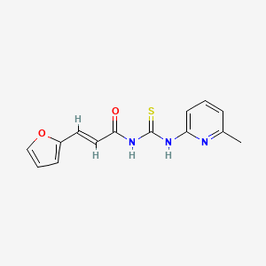 molecular formula C14H13N3O2S B5829059 (2E)-3-(furan-2-yl)-N-[(6-methylpyridin-2-yl)carbamothioyl]prop-2-enamide 