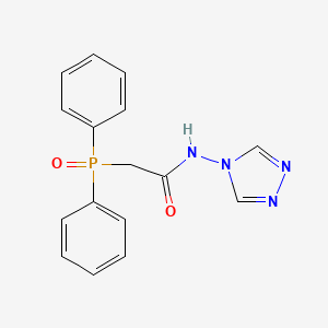 molecular formula C16H15N4O2P B5829068 2-diphenylphosphoryl-N-(1,2,4-triazol-4-yl)acetamide 