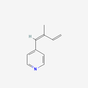 molecular formula C10H11N B582926 4-[(1Z)-2-Methyl-1,3-butadien-1-yl]pyridine CAS No. 144343-92-0