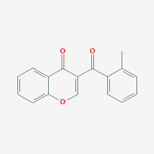 molecular formula C17H12O3 B5829322 3-(2-Methylbenzoyl)chromen-4-one 