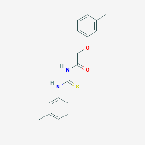 molecular formula C18H20N2O2S B5829331 N-[(3,4-dimethylphenyl)carbamothioyl]-2-(3-methylphenoxy)acetamide 