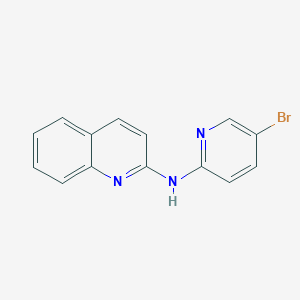 molecular formula C14H10BrN3 B5829398 N-(5-bromopyridin-2-yl)quinolin-2-amine 