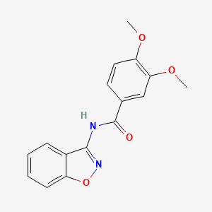 molecular formula C16H14N2O4 B5829425 N-(1,2-benzoxazol-3-yl)-3,4-dimethoxybenzamide 