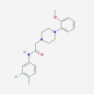 molecular formula C20H24ClN3O2 B5829488 N-(3-chloro-4-methylphenyl)-2-[4-(2-methoxyphenyl)piperazin-1-yl]acetamide 