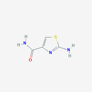 molecular formula C4H5N3OS B058295 2-Aminothiazole-4-carboxamide CAS No. 118452-02-1