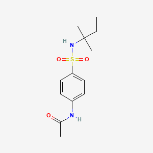 molecular formula C13H20N2O3S B5829643 N-{4-[(2-methylbutan-2-yl)sulfamoyl]phenyl}acetamide 