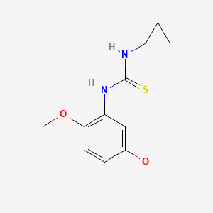 molecular formula C12H16N2O2S B5829664 1-Cyclopropyl-3-(2,5-dimethoxyphenyl)thiourea 