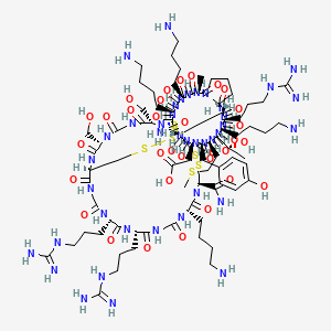 molecular formula C106H178N40O32S7 B582968 omega-conotoxin MVIIC CAS No. 147794-23-8