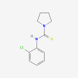 molecular formula C11H13ClN2S B5829692 N-(2-chlorophenyl)pyrrolidine-1-carbothioamide 