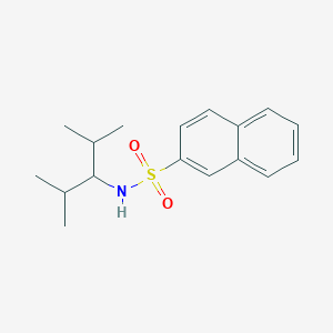 molecular formula C17H23NO2S B5829714 N-(2,4-dimethylpentan-3-yl)naphthalene-2-sulfonamide 