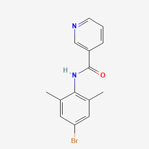 molecular formula C14H13BrN2O B5829786 N-(4-bromo-2,6-dimethylphenyl)pyridine-3-carboxamide 