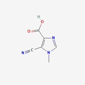 molecular formula C6H5N3O2 B582984 5-Cyano-1-methyl-1H-imidazole-4-carboxylic acid CAS No. 146091-78-3