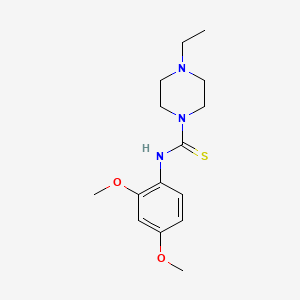 molecular formula C15H23N3O2S B5829857 N-(2,4-dimethoxyphenyl)-4-ethylpiperazine-1-carbothioamide 