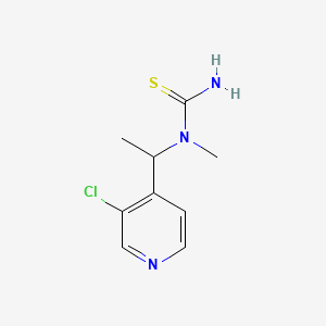 molecular formula C9H12ClN3S B582990 N-[1-(3-Chloropyridin-4-yl)ethyl]-N-methylthiourea CAS No. 155047-55-5
