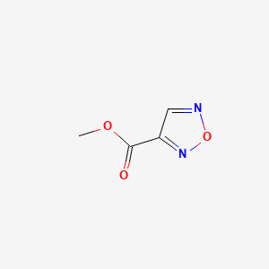 molecular formula C4H4N2O3 B582993 Methyl 1,2,5-oxadiazole-3-carboxylate CAS No. 148122-20-7