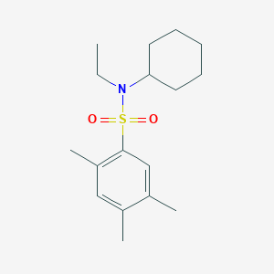 molecular formula C17H27NO2S B5829932 Cyclohexylethyl[(2,4,5-trimethylphenyl)sulfonyl]amine 