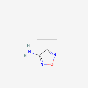 molecular formula C6H11N3O B582994 4-Tert-butyl-1,2,5-oxadiazol-3-amine CAS No. 159013-87-3