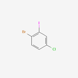 molecular formula C6H3BrClI B582995 1-Bromo-4-chloro-2-iodobenzene CAS No. 148836-41-3