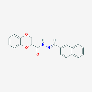 molecular formula C20H16N2O3 B5830025 N'-[(E)-naphthalen-2-ylmethylidene]-2,3-dihydro-1,4-benzodioxine-2-carbohydrazide 