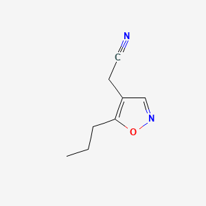 2-(5-Propylisoxazol-4-yl)acetonitrile