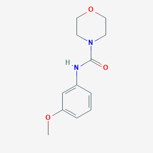 molecular formula C12H16N2O3 B5830107 N-(3-methoxyphenyl)morpholine-4-carboxamide 