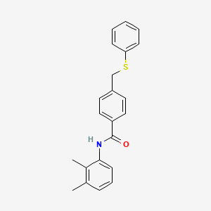 molecular formula C22H21NOS B5830178 N-(2,3-dimethylphenyl)-4-(phenylsulfanylmethyl)benzamide 
