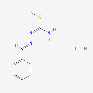 molecular formula C9H12IN3S B5830212 methyl N'-[(E)-benzylideneamino]carbamimidothioate;hydroiodide 