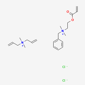 molecular formula C22H36Cl2N2O2 B583030 Benzyl-dimethyl-(2-prop-2-enoyloxyethyl)azanium;dimethyl-bis(prop-2-enyl)azanium;dichloride CAS No. 153568-80-0