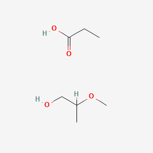 Propanoic acid--2-methoxypropan-1-ol (1/1)