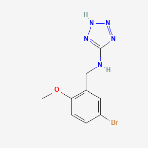 molecular formula C9H10BrN5O B5830381 N-(5-bromo-2-methoxybenzyl)-1H-tetrazol-5-amine 