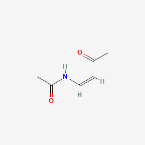 molecular formula C6H9NO2 B583046 N-[(1Z)-3-Oxo-1-buten-1-yl]acetamide CAS No. 150172-11-5