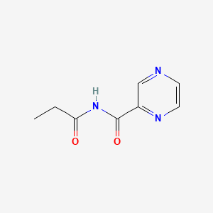 molecular formula C8H9N3O2 B583055 N-Propionylpyrazine-2-carboxamide CAS No. 140670-54-8