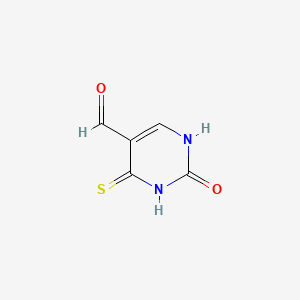B583059 2-Oxo-4-thioxo-1,2,3,4-tetrahydropyrimidine-5-carbaldehyde CAS No. 144850-43-1