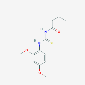 molecular formula C14H20N2O3S B5830626 N-[(2,4-dimethoxyphenyl)carbamothioyl]-3-methylbutanamide 